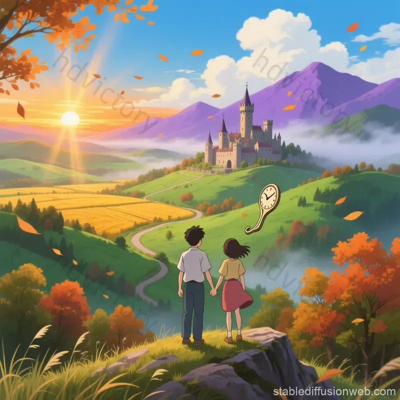 Studio Ghibli Landscape Art