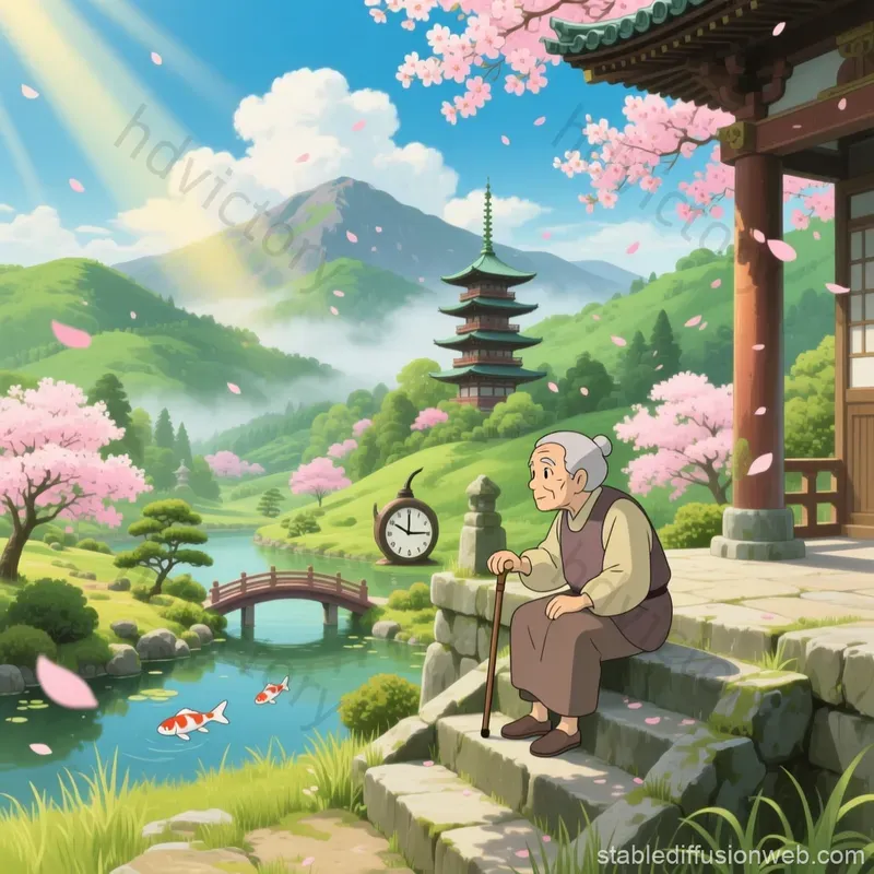 Studio Ghibli Landscape Art