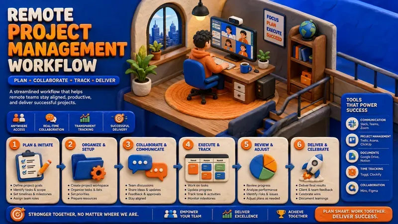 Vibrant 3D Clay Office Infographic UIs