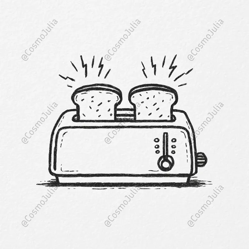 Minimalist Kitchen Doodle Clipart