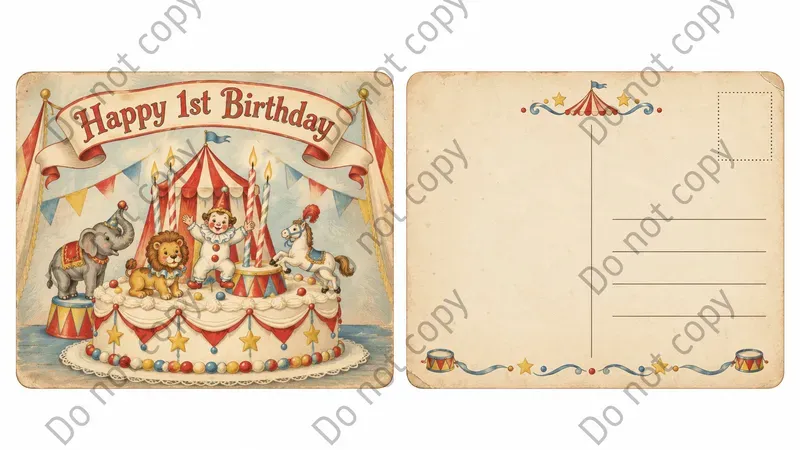 Vintage Birthday Postcard Art