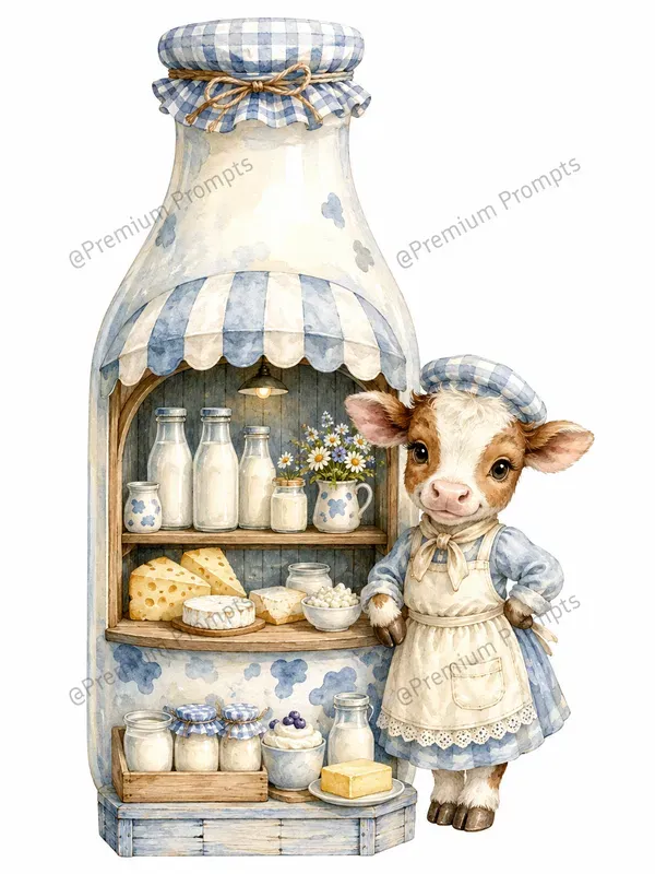 Whimsical Cozy Market Stand Facades Art