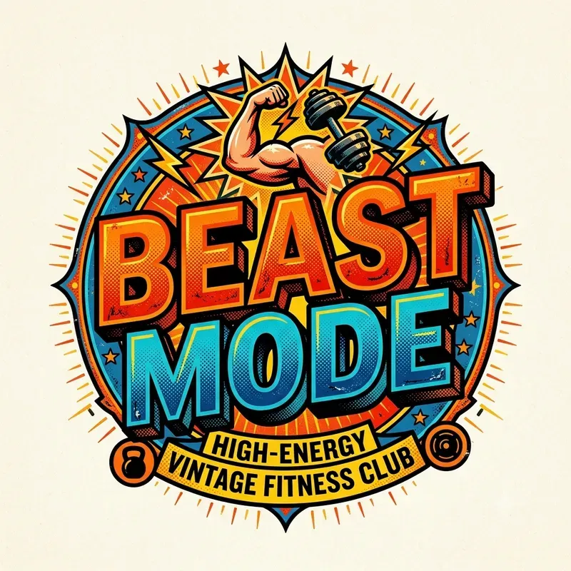 Retro Pop Art Typography Logos