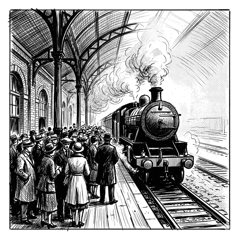 Cinematic Ink Sketch Scenes