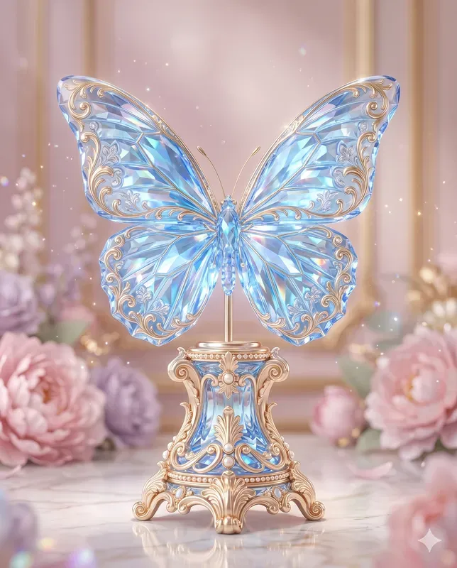 Crystal Butterfly Ornaments