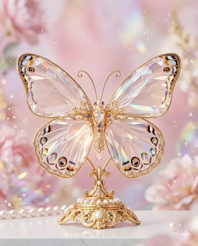 Crystal Butterfly Ornaments