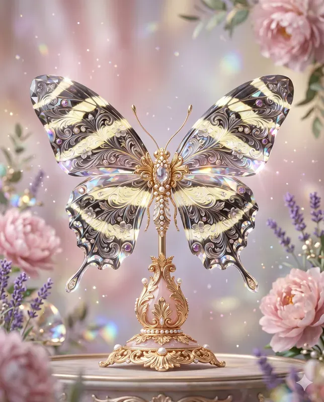 Crystal Butterfly Ornaments
