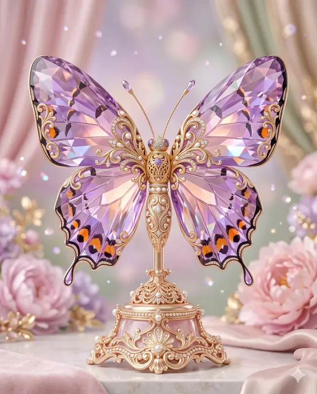 Crystal Butterfly Ornaments