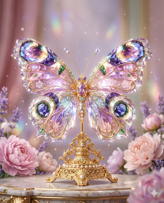 Crystal Butterfly Ornaments
