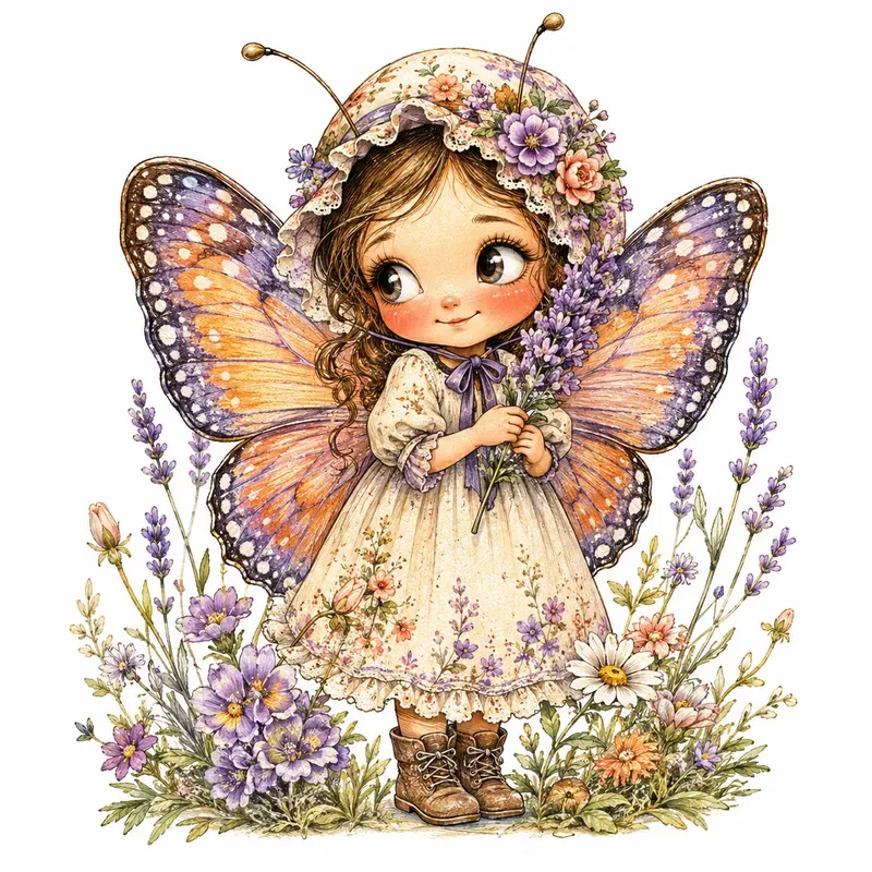 Whimsical Bee Garden Characters