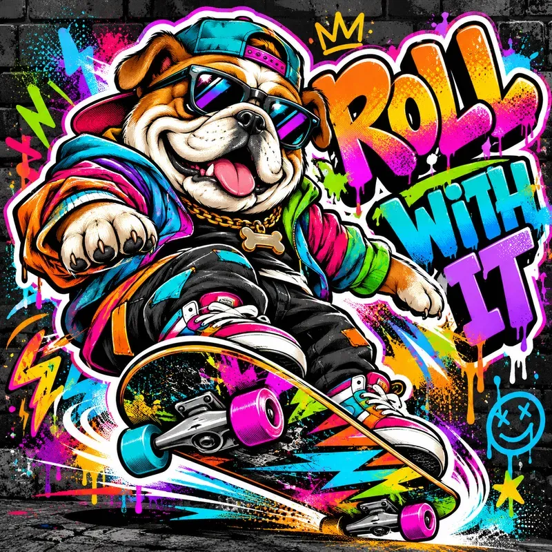 Funky Graffiti Character Posters