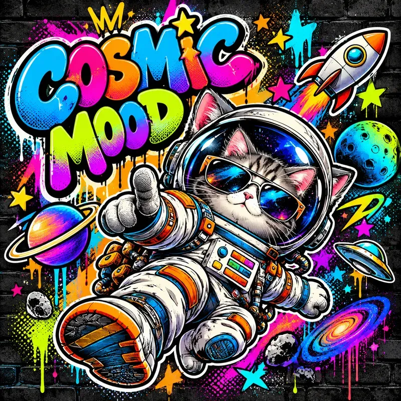 Funky Graffiti Character Posters