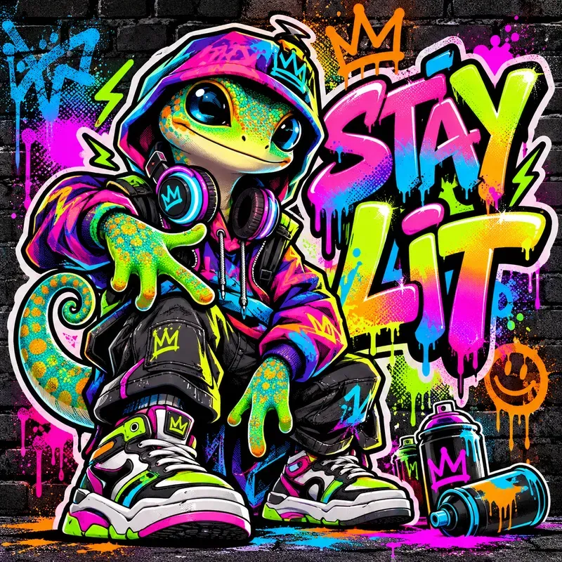 Funky Graffiti Character Posters