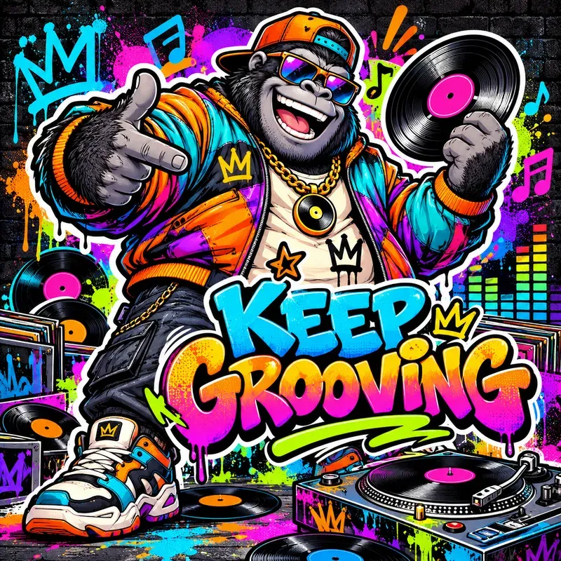 Funky Graffiti Character Posters