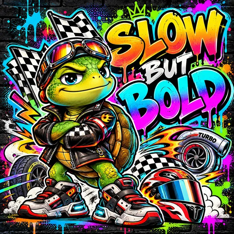 Funky Graffiti Character Posters
