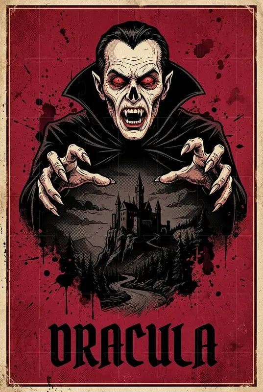 Vintage Horror Monster Poster Bundles