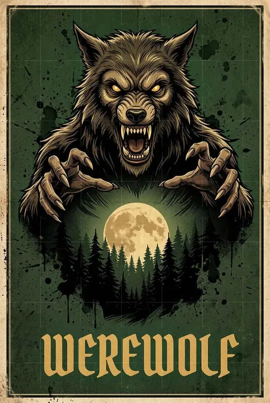 Vintage Horror Monster Poster Bundles