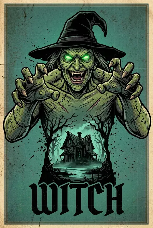 Vintage Horror Monster Poster Bundles