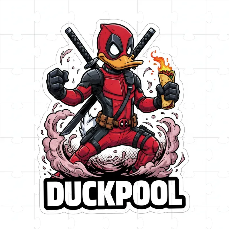 Western Cartoon Sticker Design Parodies