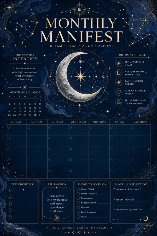 Astrology Digital Planner Dashboards