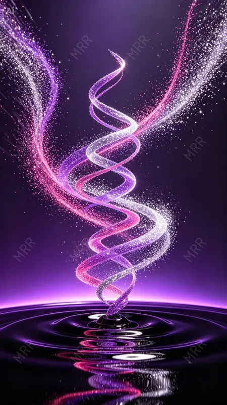 Abstract Particle Vortex Art