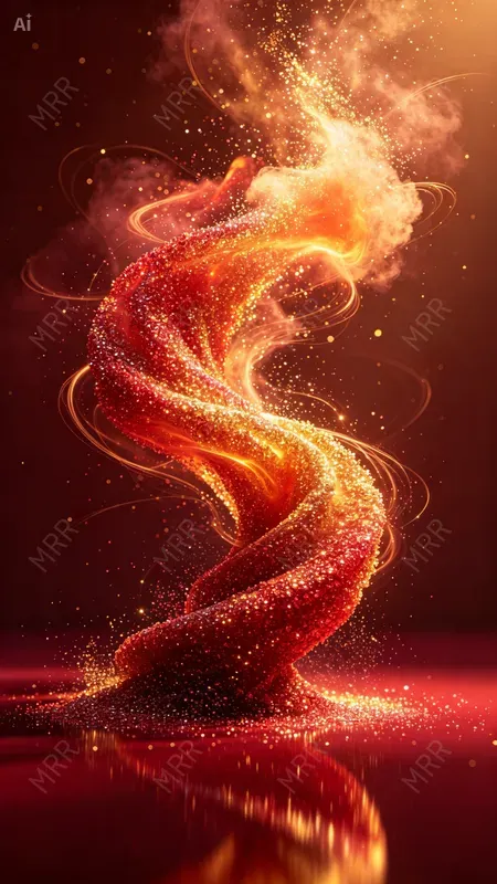 Abstract Particle Vortex Art