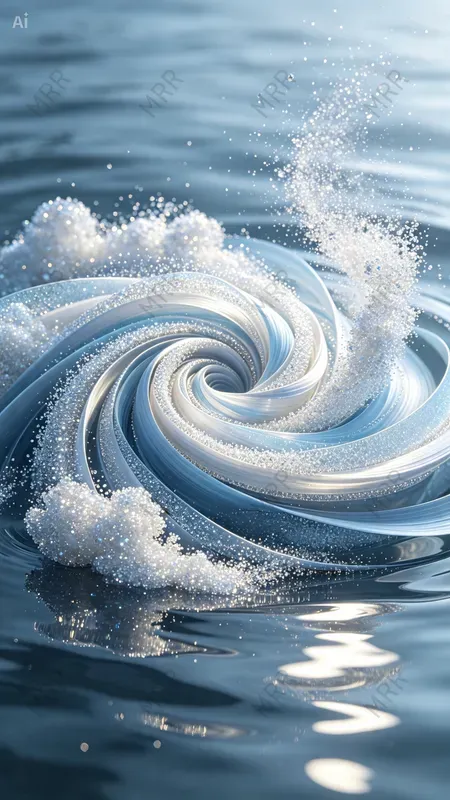 Abstract Particle Vortex Art