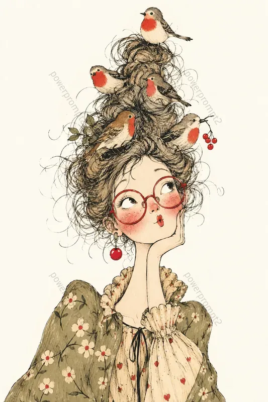 Whimsical Ink Characters