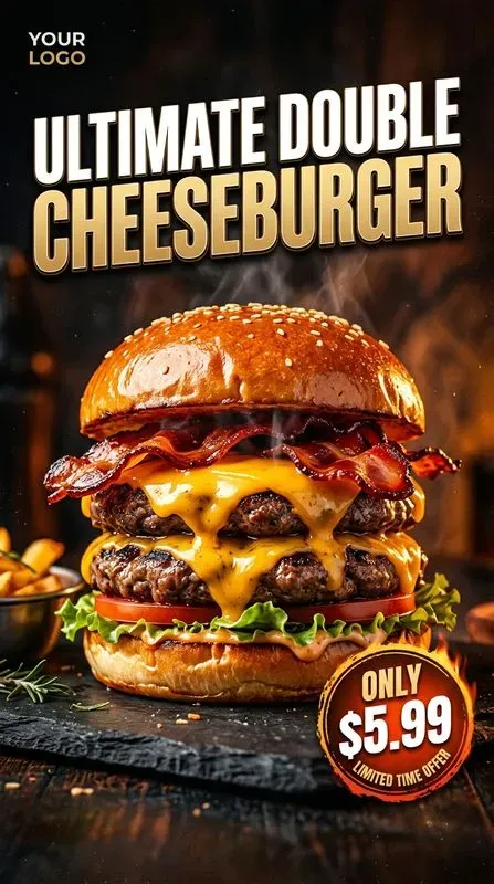 Fast Food Advertising Poster Photos