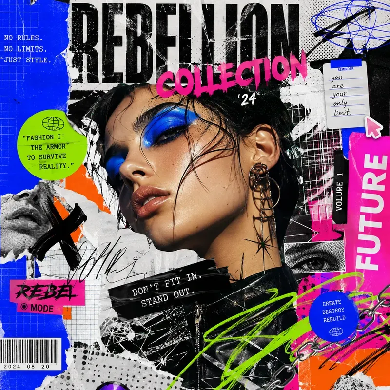 Maximalist Chaos Collage Poster Art