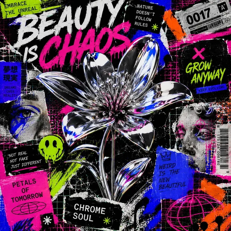 Maximalist Chaos Collage Poster Art