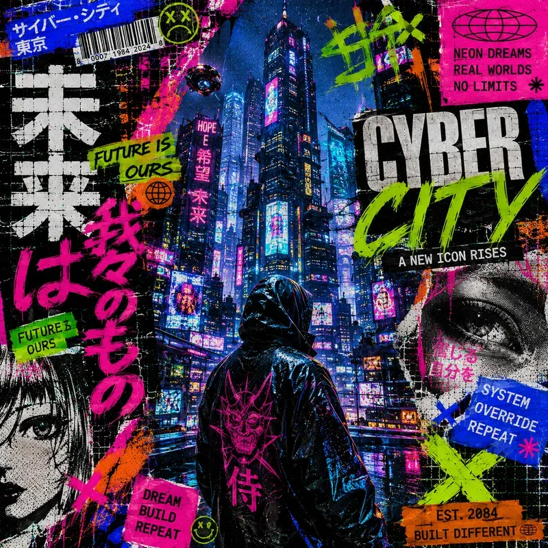 Maximalist Chaos Collage Poster Art