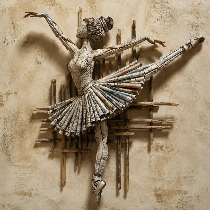 Rustic Assemblage Art Silhouettes