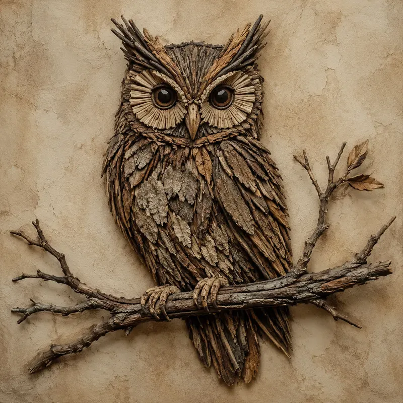 Rustic Assemblage Art Silhouettes