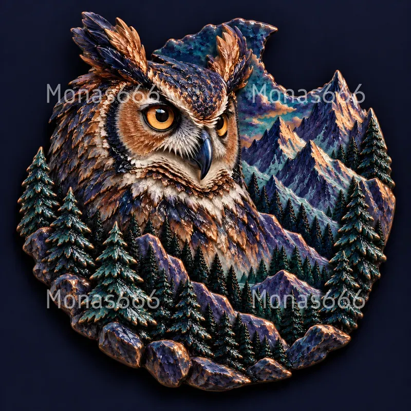 Wildlife Habitat Emblem Art