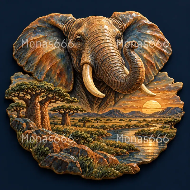 Wildlife Habitat Emblem Art