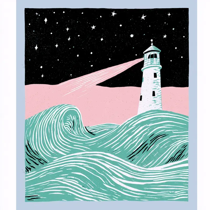 Retro Minimal Poster Illustrations