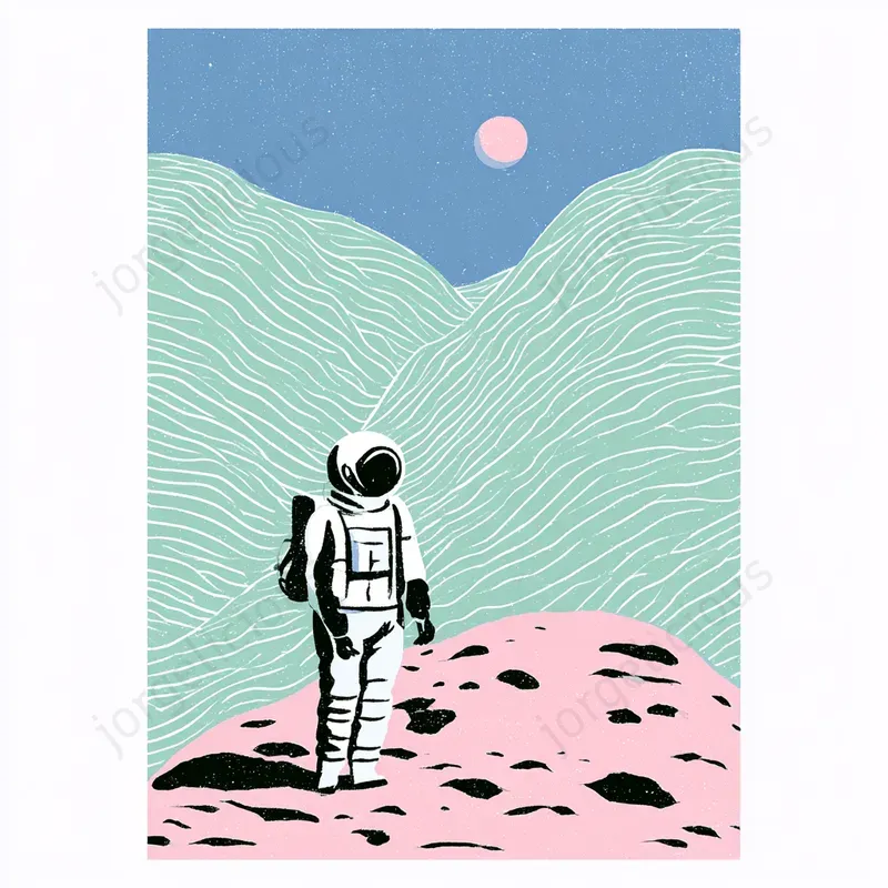 Retro Minimal Poster Illustrations