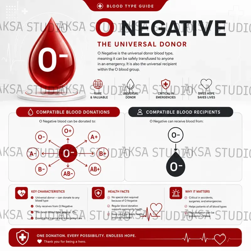 Blood Type Infographics