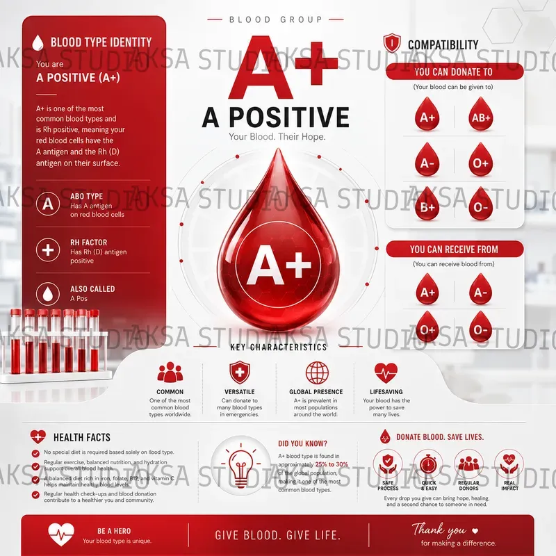 Blood Type Infographics