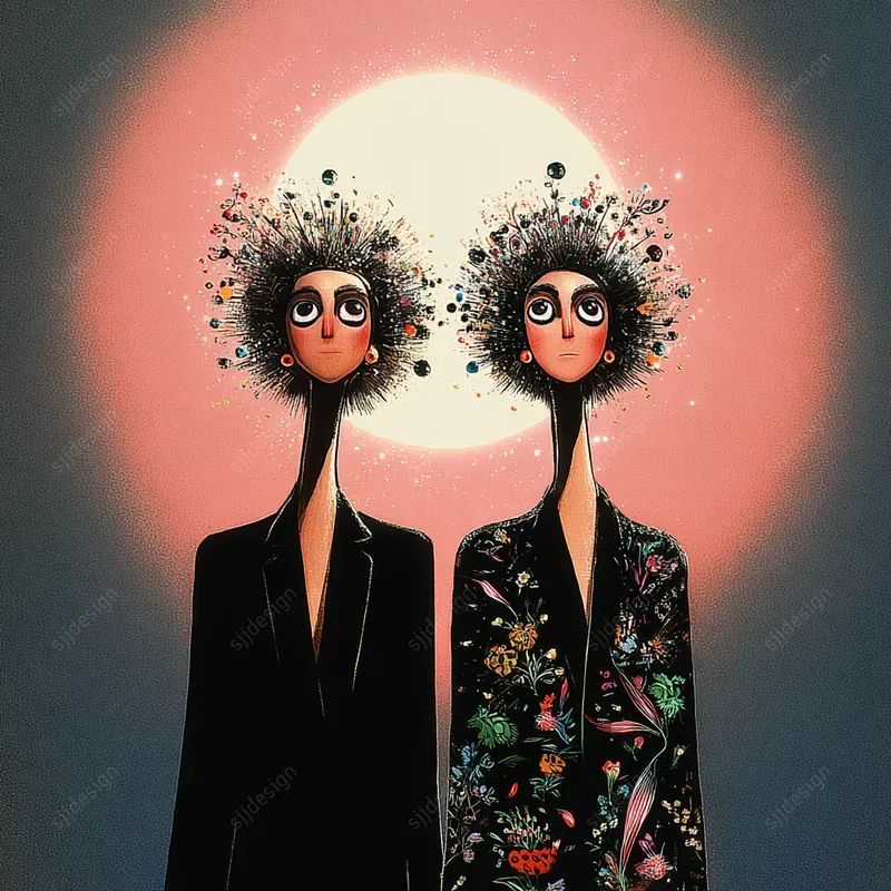 Mystic Eclipse Portrait Art