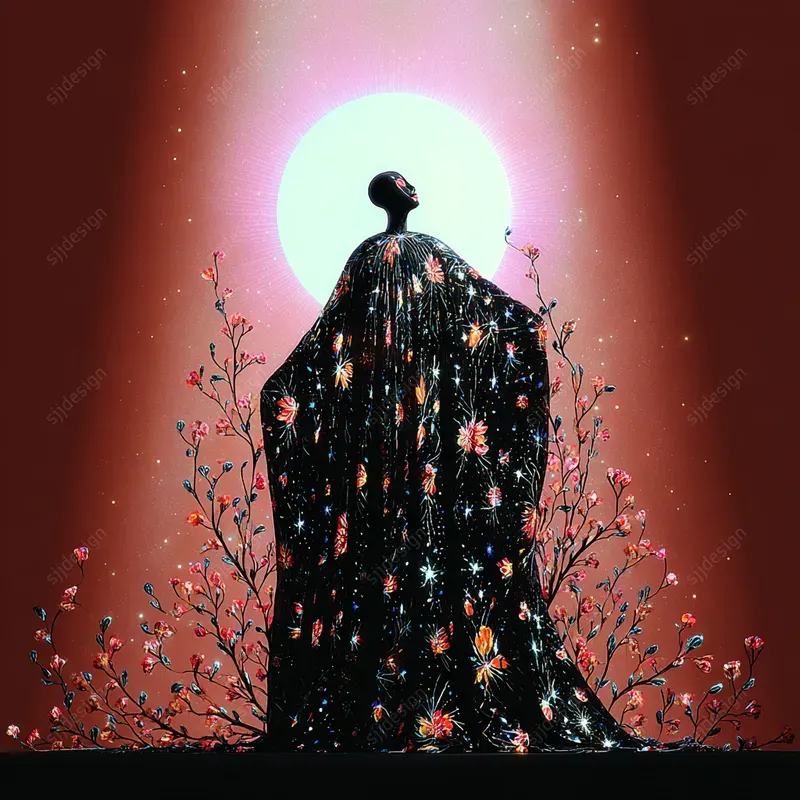 Mystic Eclipse Portrait Art