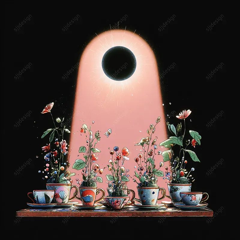 Mystic Eclipse Portrait Art