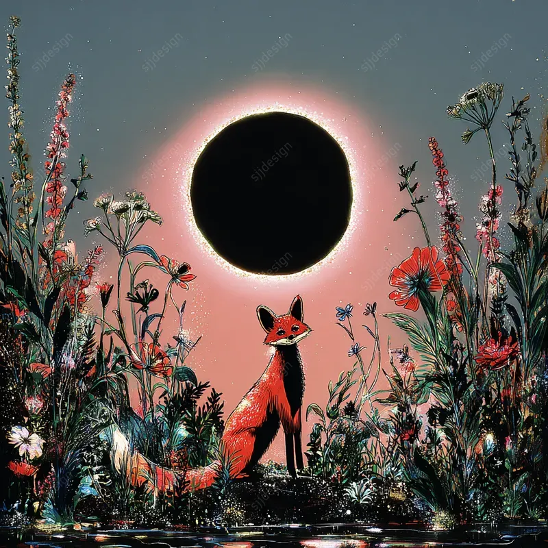 Mystic Eclipse Portrait Art
