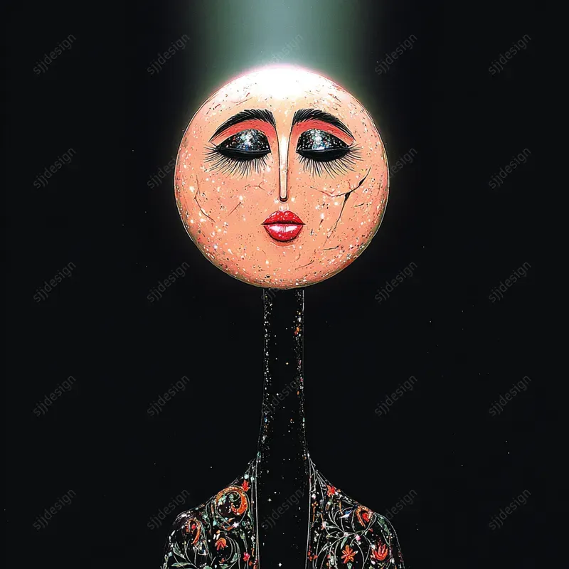Mystic Eclipse Portrait Art