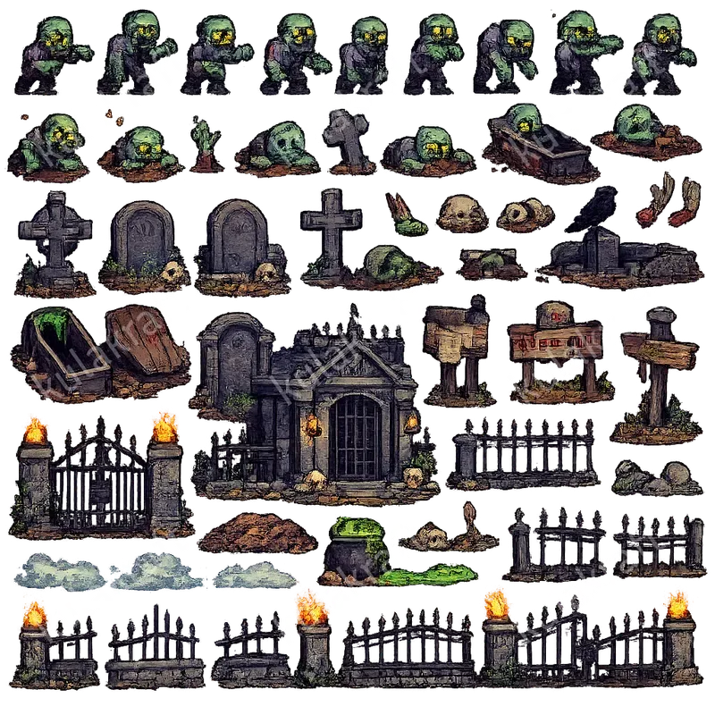 Monster Alley Game Asset Packs