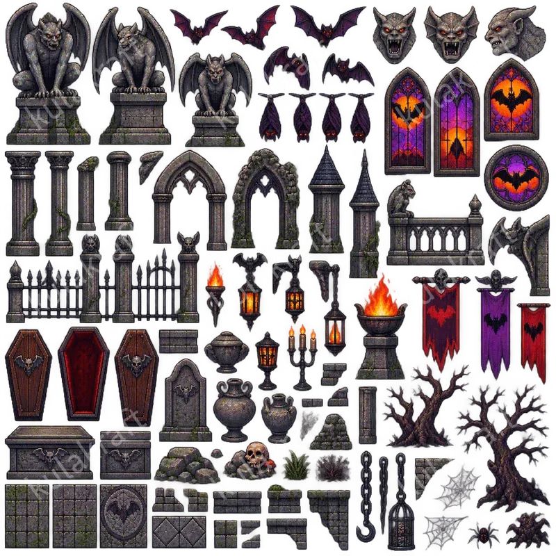 Monster Alley Game Asset Packs