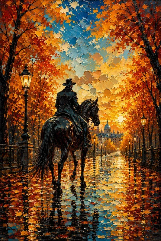 Vibrant Cinematic City Art