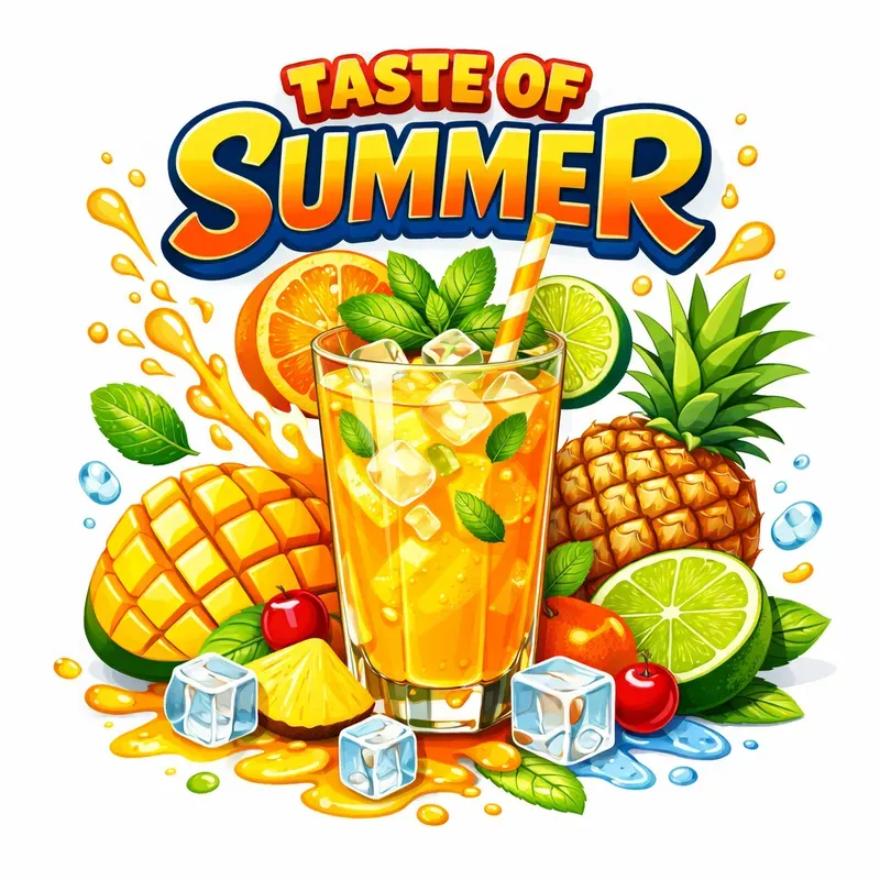 Summer Drink Illustration Packs
