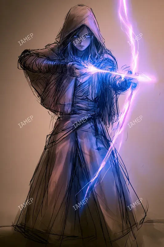 Electric Arcane Sketch Characters